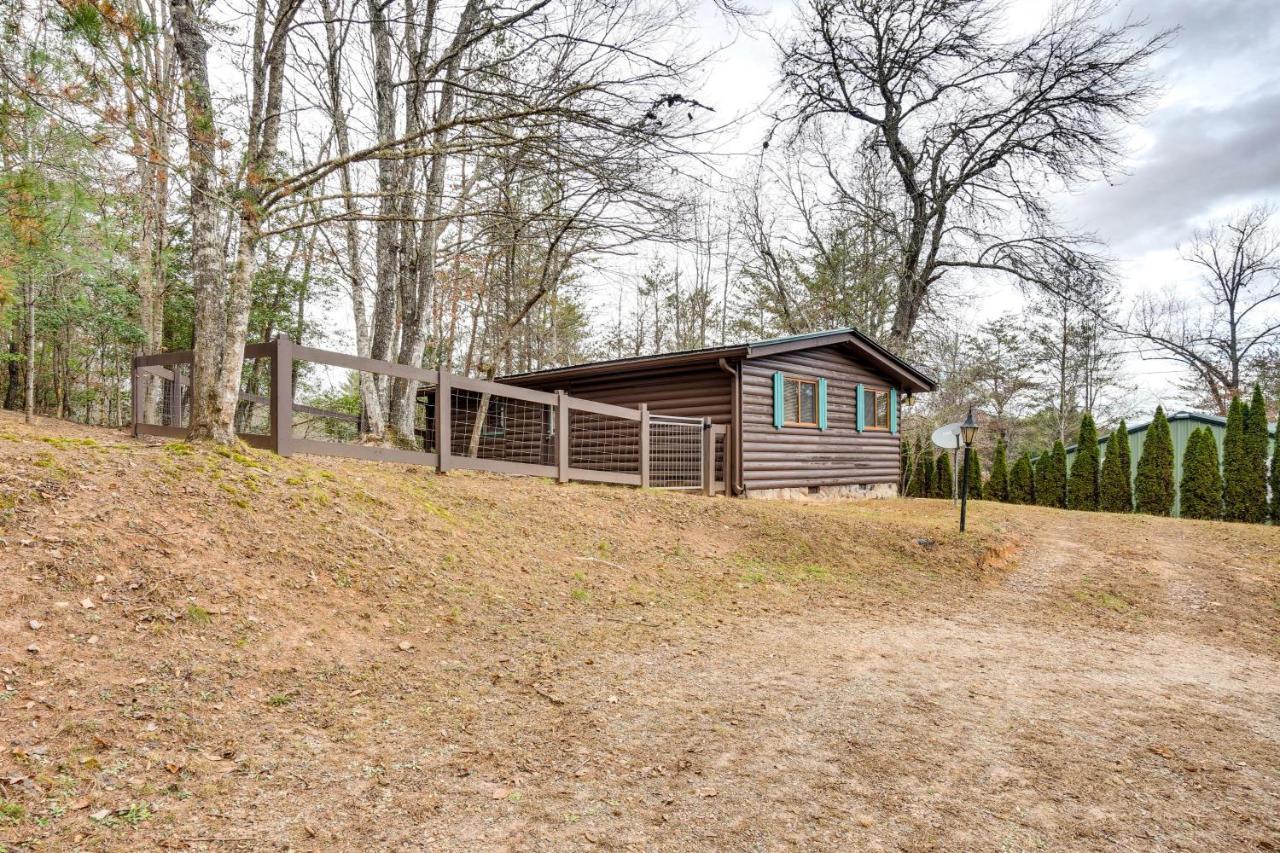 Peaceful Warne Cabin Fenced Yard And Screened Porch Brasstown Eksteriør billede